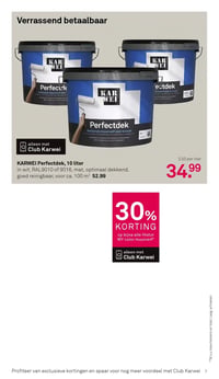 KARWEI Perfectdek, 10 liter aanbieding bij Karwei – geldig van 09.03.2026 t/m 15.03.2026