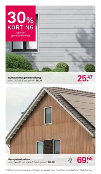 Dumaclin PVC gevelbekleding aanbieding bij Karwei – geldig van 09.03.2026 t/m 15.03.2026