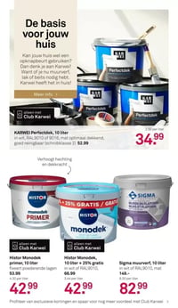 Sigma muurverf, 10 liter aanbieding bij Karwei – geldig van 12.01.2026 t/m 18.01.2026