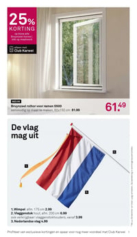 Vlaggenstok hout aanbieding bij Karwei – geldig van 13.04.2026 t/m 26.04.2026