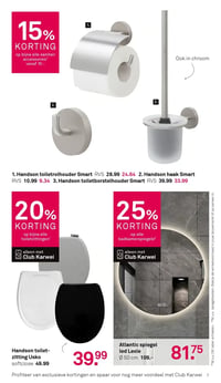 Handson toiletborstelhouder Smart RVS aanbieding bij Karwei – geldig van 16.02.2026 t/m 22.02.2026