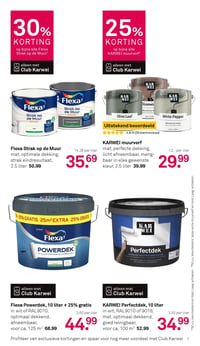 Flexa Powerdek, 10 liter + 25% gratis aanbieding bij Karwei – geldig van 16.02.2026 t/m 22.02.2026