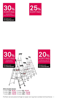 Altrex double decker aanbieding bij Karwei – geldig van 16.03.2026 t/m 22.03.2026