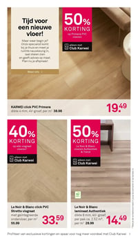 Le Noir & Blanc laminaat Authentiek aanbieding bij Karwei – geldig van 16.03.2026 t/m 22.03.2026