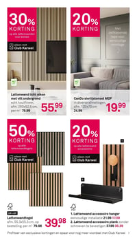 Lattenwand accessoire plank aanbieding bij Karwei – geldig van 16.03.2026 t/m 22.03.2026