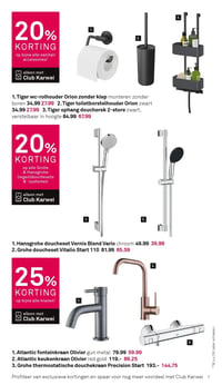 Grohe doucheset Vitalio Start 110 aanbieding bij Karwei – geldig van 16.03.2026 t/m 22.03.2026