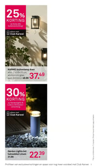 Garden Lights led tuinsokkel Linum aanbieding bij Karwei – geldig van 16.03.2026 t/m 22.03.2026