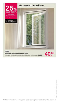 Bruynzeel inzethor voor ramen S500 aanbieding bij Karwei – geldig van 16.03.2026 t/m 22.03.2026