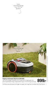 Segway robotmaaier Navimow I206 AWD aanbieding bij Karwei – geldig van 20.04.2026 t/m 26.04.2026