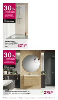 Sealskin inloop-douchewand A3 Style aanbieding bij Karwei – geldig van 20.04.2026 t/m 26.04.2026