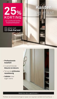 Lundia & CanDo maatwerkkasten aanbieding bij Karwei – geldig van 26.01.2026 t/m 01.02.2026