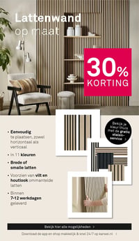 Lattenwand op maat aanbieding bij Karwei – geldig van 26.01.2026 t/m 01.02.2026