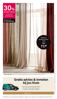 Maatwerk gordijnen aanbieding bij Karwei – geldig van 26.01.2026 t/m 01.02.2026