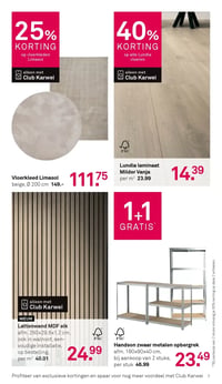 Lattenwand MDF eik aanbieding bij Karwei – geldig van 26.01.2026 t/m 01.02.2026