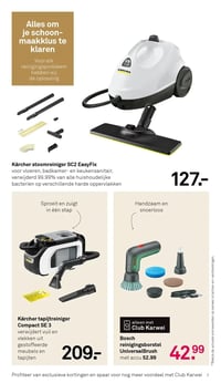 Kärcher stoomreiniger SC2 EasyFix aanbieding bij Karwei – geldig van 26.01.2026 t/m 01.02.2026