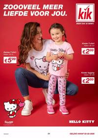 Kinder T-shirt aanbieding bij Kik – geldig van 02.02.2026 t/m 28.02.2026