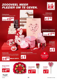 Cadeaudoos in hartvorm aanbieding bij Kik – geldig van 02.02.2026 t/m 28.02.2026