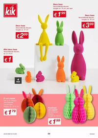 Paashaas van papier aanbieding bij Kik – geldig van 02.03.2026 t/m 08.03.2026