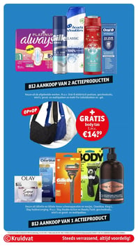 + GRATIS body tas t.w.v. €14.99 aanbieding bij Kruidvat – geldig van 02.06.2026 t/m 07.06.2026