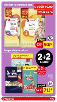 Kruidvat luiers jumbo pack aanbieding bij Kruidvat – geldig van 02.06.2026 t/m 07.06.2026
