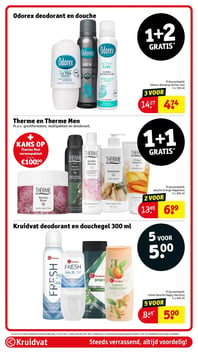 Odorex deodorant en douche aanbieding bij Kruidvat – geldig van 02.06.2026 t/m 07.06.2026