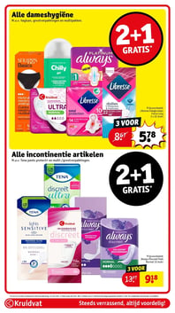 Alle dameshygiëne aanbieding bij Kruidvat – geldig van 02.06.2026 t/m 07.06.2026