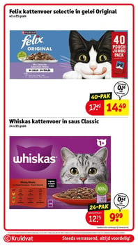Whiskas kattenvoer in saus Classic aanbieding bij Kruidvat – geldig van 02.06.2026 t/m 07.06.2026