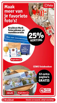 Kruidvat Merk fotocadeaus en wanddecoratie aanbieding bij Kruidvat – geldig van 02.06.2026 t/m 07.06.2026