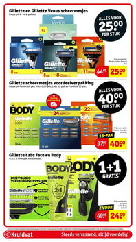 Gillette en Gillette Venus scheermesjes aanbieding bij Kruidvat – geldig van 02.06.2026 t/m 07.06.2026