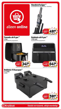 Dubbele airfryer** aanbieding bij Kruidvat – geldig van 03.02.2026 t/m 08.02.2026