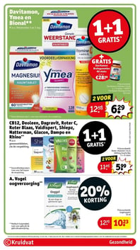 Davitamon, Ymea en Bional** aanbieding bij Kruidvat – geldig van 03.02.2026 t/m 08.02.2026