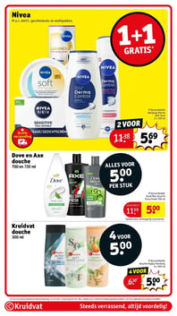 Dove en Axe douche 700 en 720 ml aanbieding bij Kruidvat – geldig van 03.02.2026 t/m 08.02.2026