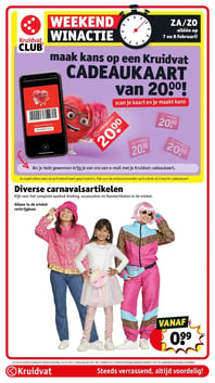 Diverse carnavalsartikelen aanbieding bij Kruidvat – geldig van 03.02.2026 t/m 08.02.2026