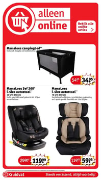 Mamaloes campingbed** aanbieding bij Kruidvat – geldig van 03.02.2026 t/m 08.02.2026