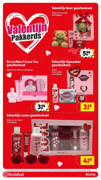 Valentijn beer geschenkset aanbieding bij Kruidvat – geldig van 03.02.2026 t/m 08.02.2026