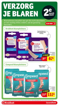 Compeed blaarpleisters aanbieding bij Kruidvat – geldig van 03.03.2026 t/m 08.03.2026