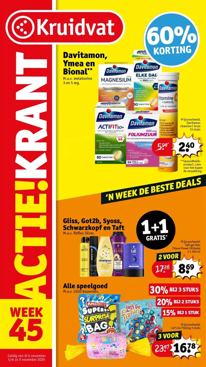 Kruidvat folder – pagina 1