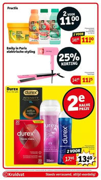 Durex glijmiddel Sensitive aanbieding bij Kruidvat – geldig van 06.01.2026 t/m 11.01.2026