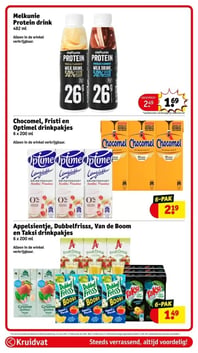Optimel drinkpakjes 6 x 200 ml aanbieding bij Kruidvat – geldig van 06.01.2026 t/m 11.01.2026