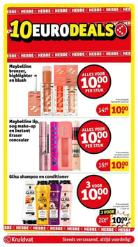 Maybelline bronzer, highlighter en blush aanbieding bij Kruidvat – geldig van 06.01.2026 t/m 11.01.2026