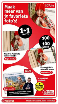 CEWE fotoboek aanbieding bij Kruidvat – geldig van 06.01.2026 t/m 11.01.2026