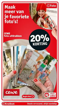 CEWE foto-afdrukken aanbieding bij Kruidvat – geldig van 06.01.2026 t/m 11.01.2026