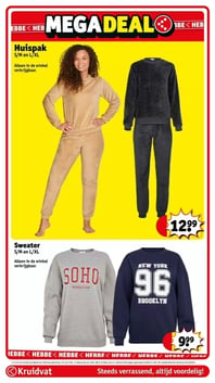 Sweater S/M en L/XL aanbieding bij Kruidvat – geldig van 06.01.2026 t/m 11.01.2026