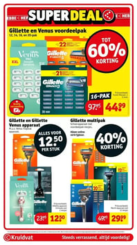 Gillette multipak aanbieding bij Kruidvat – geldig van 06.01.2026 t/m 11.01.2026