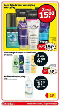 Kruidvat shampoo pomp aanbieding bij Kruidvat – geldig van 06.01.2026 t/m 11.01.2026