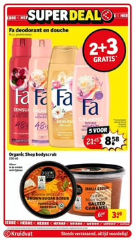Organic Shop bodyscrub aanbieding bij Kruidvat – geldig van 06.01.2026 t/m 11.01.2026