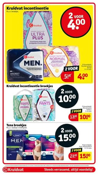 Tena broekjes aanbieding bij Kruidvat – geldig van 06.01.2026 t/m 11.01.2026