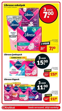 Libresse enkelpak aanbieding bij Kruidvat – geldig van 06.01.2026 t/m 11.01.2026