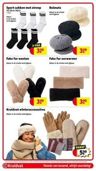 Kruidvat winteraccessoires aanbieding bij Kruidvat – geldig van 06.01.2026 t/m 11.01.2026