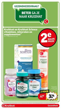 Kruidvat en Kruidvat Science vitaminen, mineralen en supplementen aanbieding bij Kruidvat – geldig van 06.01.2026 t/m 11.01.2026